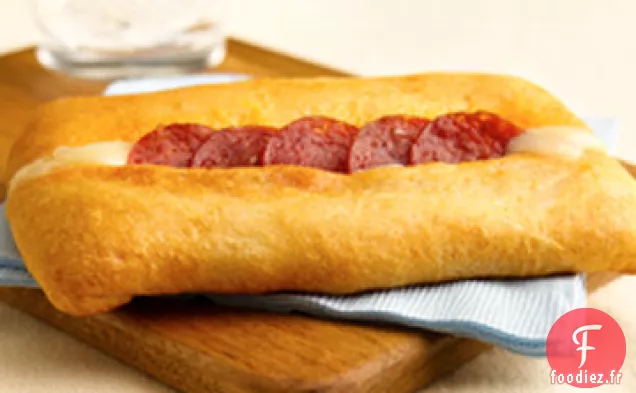 Pizza dans un croissant