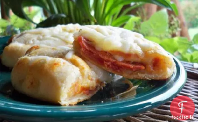 Pizza dans un croissant