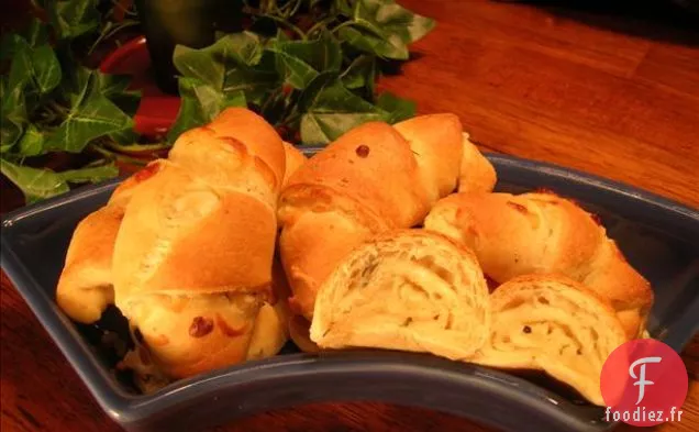 Rouleaux de Croissant d'Ail au Fromage