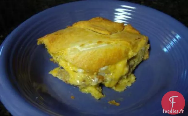 Casserole de Petit-déjeuner en Croissant de Saucisses