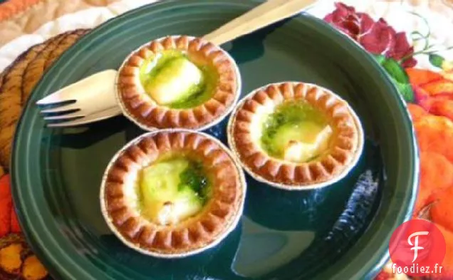 Gelée de Brie au Four et Poivron Rouge Enveloppée dans une Pâte Phyllo