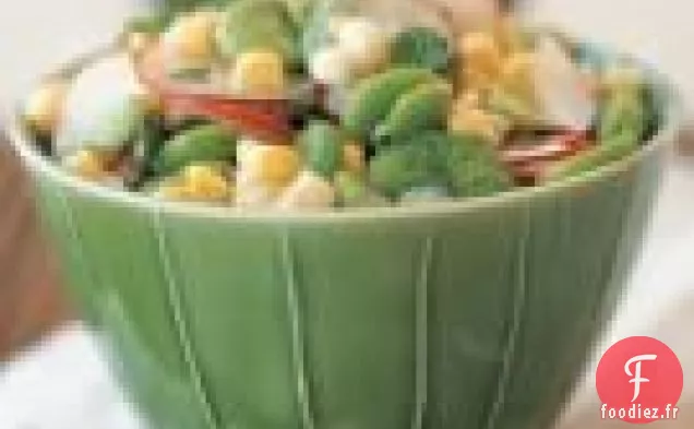 Salade De Fèves Et De Maïs À La Menthe Fraîche