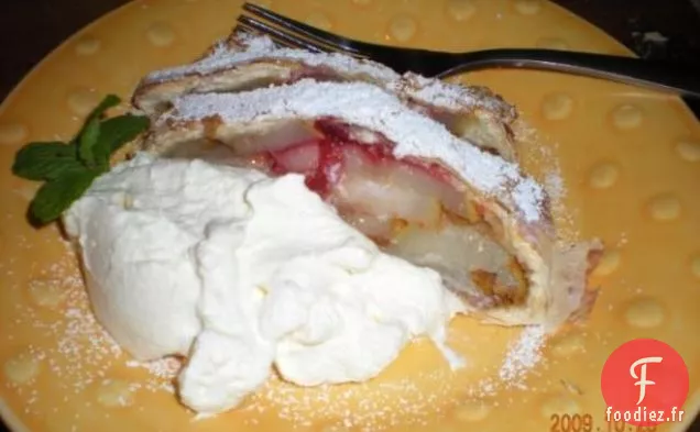 Strudel aux poires en Phyllo