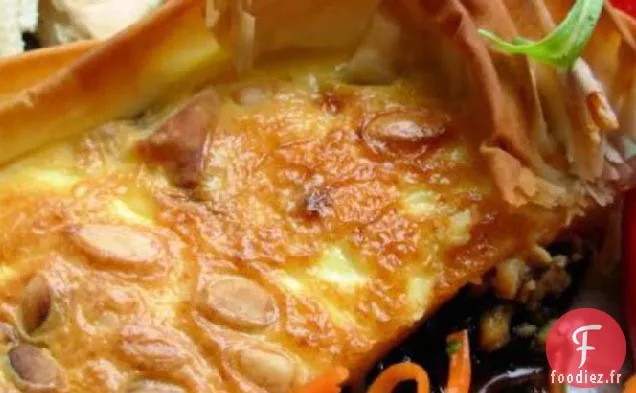 Tarte aux Oignons Rouges et aux Pignons Caramélisés
