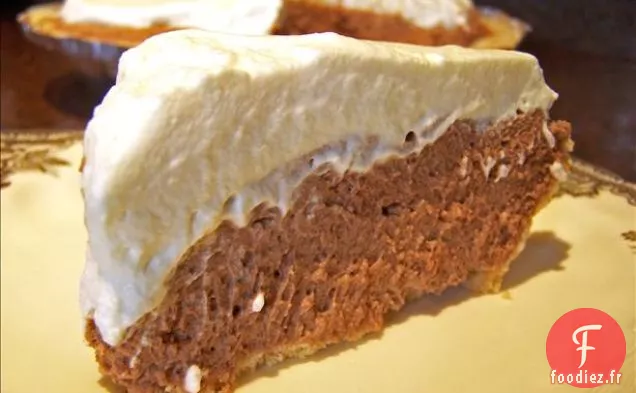 Tarte à la Crème Au Caramel Avec une Croûte de Noix