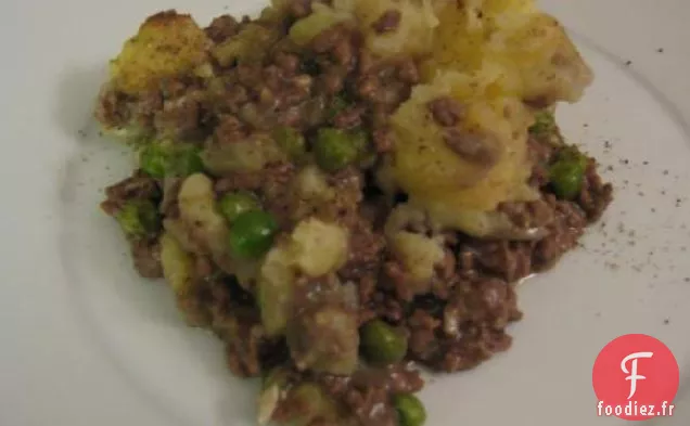 Tarte au Berger avec Purée de Pommes de Terre à l'Ail