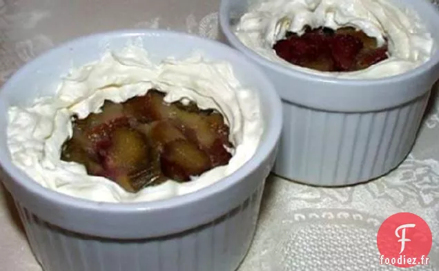 Tarte à la Crème à la Rhubarbe