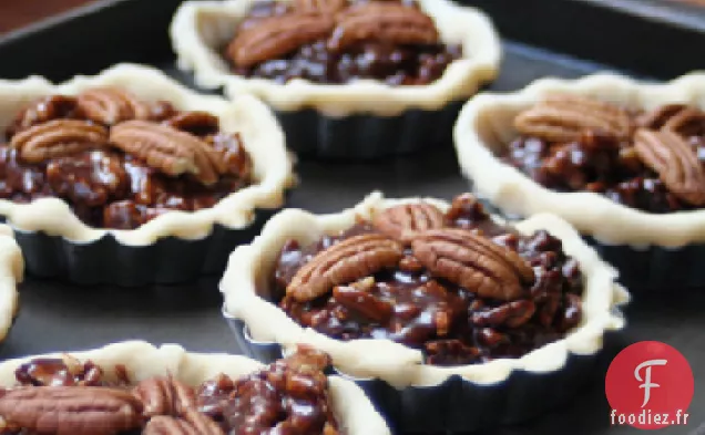Tassies de Noix de Pécan au Chocolat