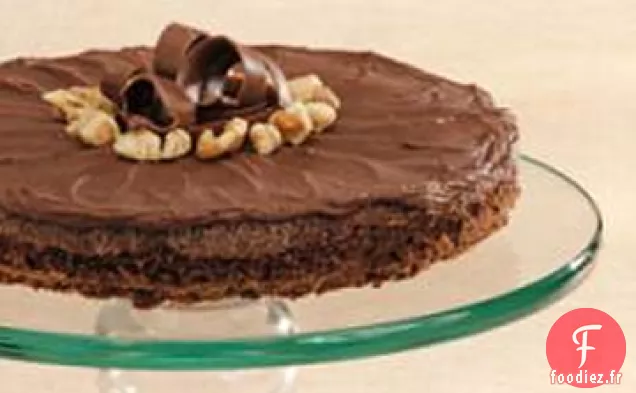 Tarte au Brownie aux Noix Givrées