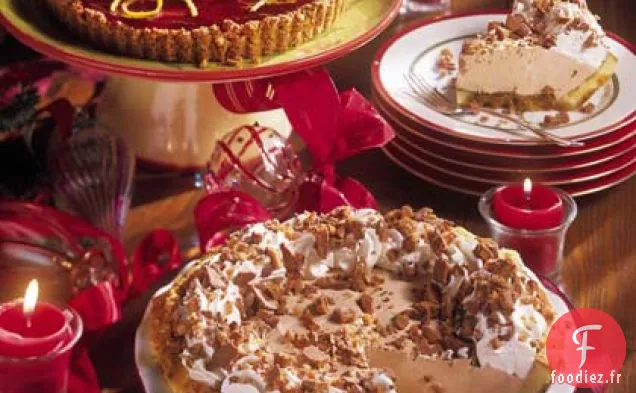 Tarte à la Crème au Mascarpone avec Glaçage aux Baies