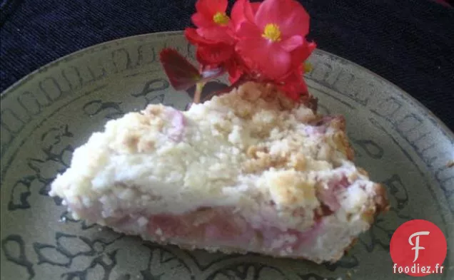 Tarte à la Rhubarbe Amish