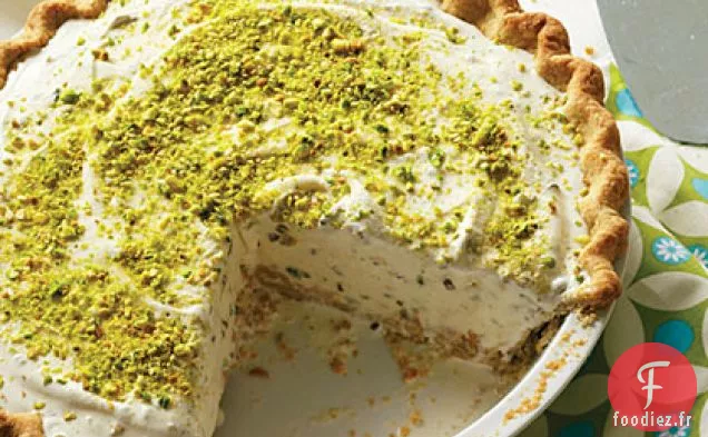 Tarte à la Crème Glacée à la Pistache Et à la Cardamome