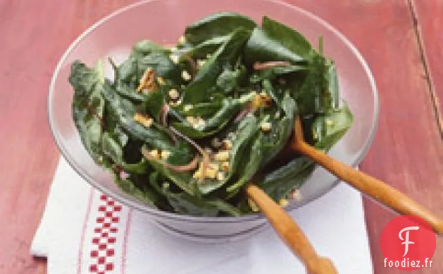 Salade D'Épinards Et De Maïs Grillé