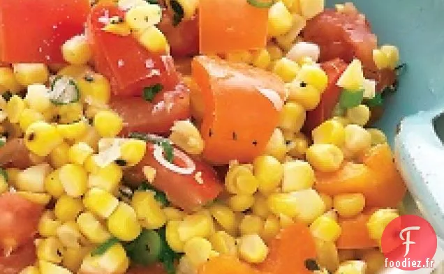 Salade De Maïs Grillé Et De Tomates