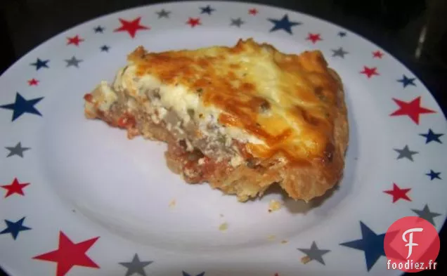 Tarte Au Berger Mexicain Avec Garniture Au Babeurre à la Semoule De Maïs