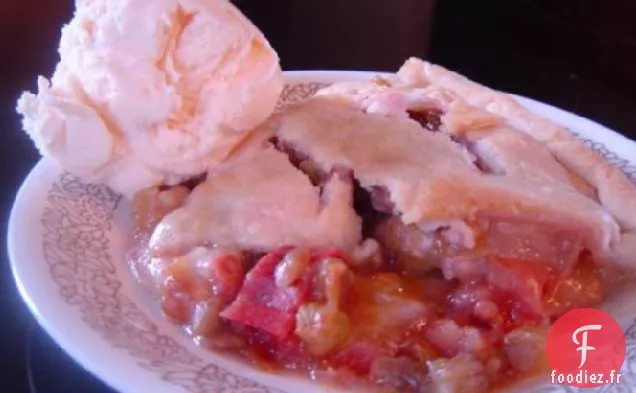 Frais de ferme: Tarte à l'Orange et à la Rhubarbe