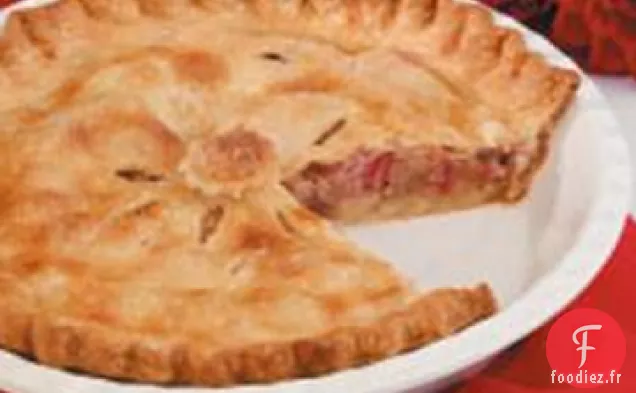 Tarte à la Rhubarbe Double Croûte