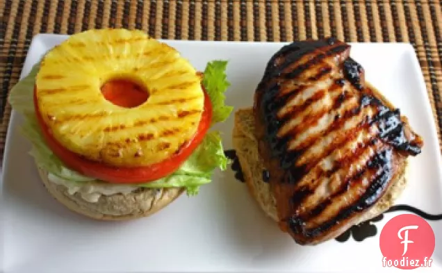 Sandwichs au Poulet à l'Ananas Grillé