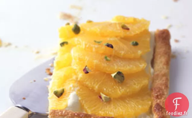 Tarte à l'Orange à la Crème d'Orange et aux Pistaches