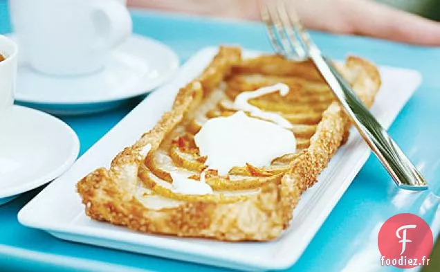 Tartes aux Poires Rustiques à la Crème Fraîche