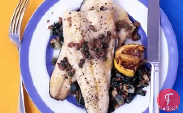 Truite Aux Olives Et Beurre Brun