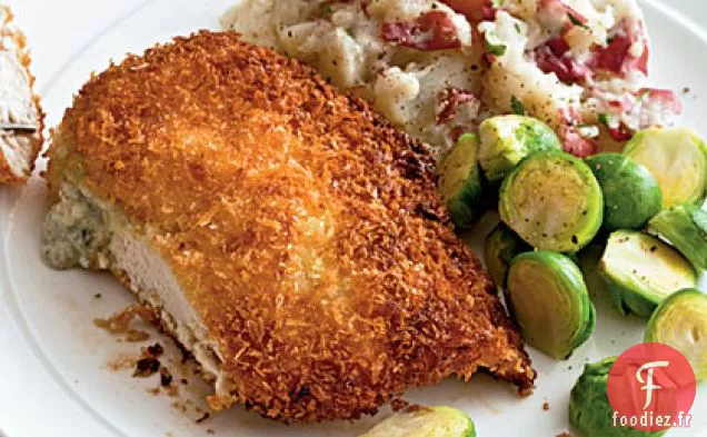 Poulet Farci au Fromage Bleu et Sauce au Buffle