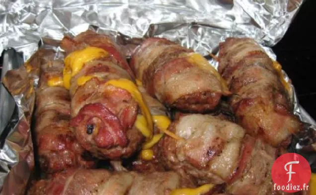 Chiens au Fromage Burger au Bacon