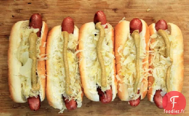 Hot-Dogs grillés avec Choucroute