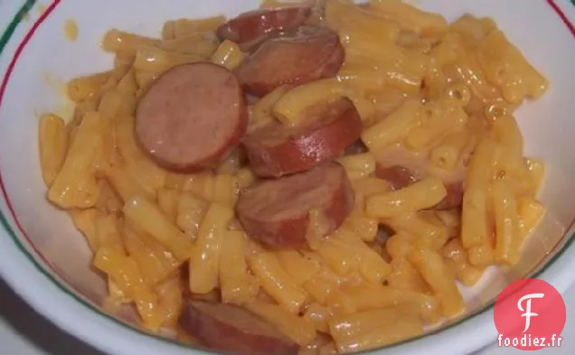 Poêle à Hot-Dogs au Macaroni et au Fromage