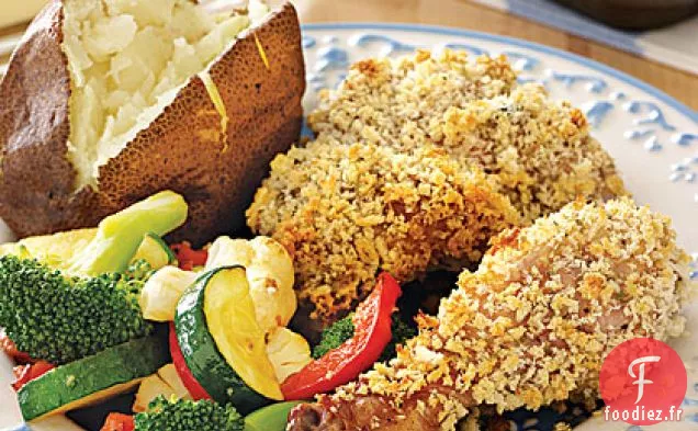 Poulet Au Four Croustillant