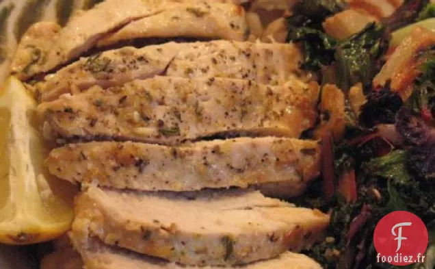 Poulet Au Citron Toscan Avec Salade De Haricots Chauds