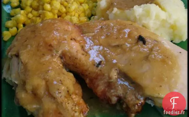 Poulet Rôti Au Citron et au Romarin