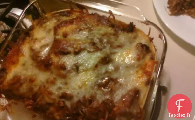 Lasagne de taupe de poulet.....facile et bon!