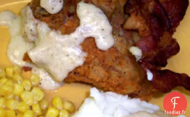 Poulet Frit Du Maryland Avec Sauce Au Lait