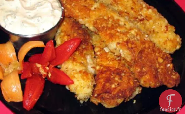 Doigts De Poulet En Croûte D'Amandes