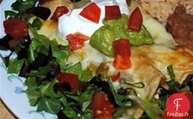 Enchiladas de Poulet à la Crème Sure Enchantée