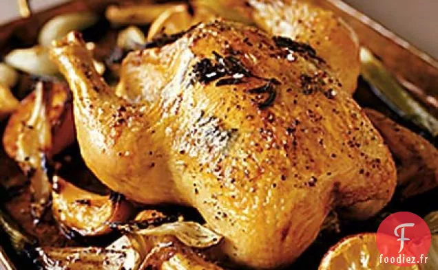 Poulet Rôti au Fenouil et Citron