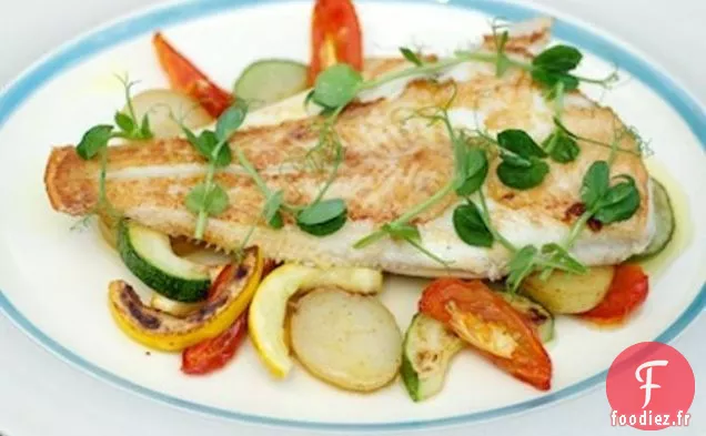 Plie Cuite Au Four Avec Pernod Et Tomates
