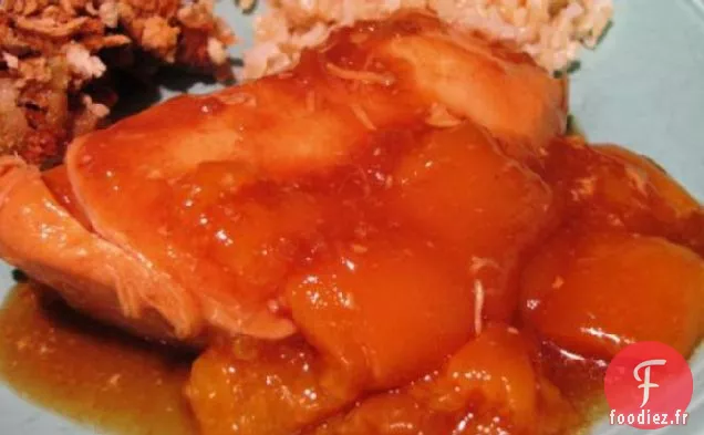 Poulet aux Pêches (Mijoteuse)