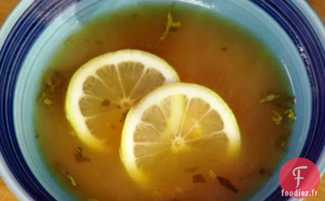 Soupe Au Poulet Au Citron