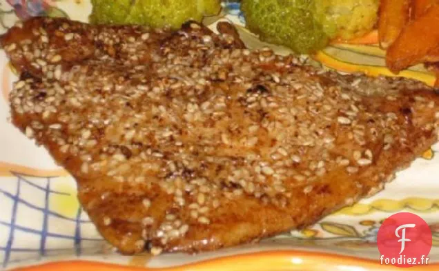 Poulet au Sésame Frit Au Four