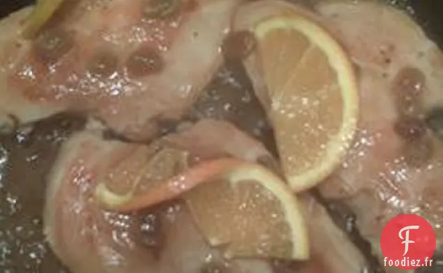 Poulet au Bourbon Braisé à l'Orange