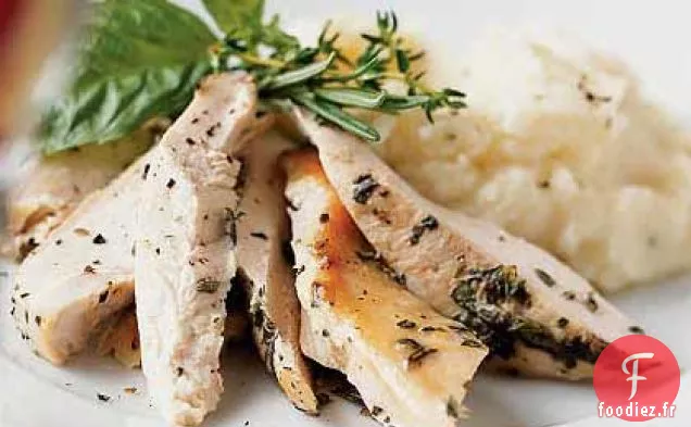 Poulet Rôti Mariné aux Herbes Provençales