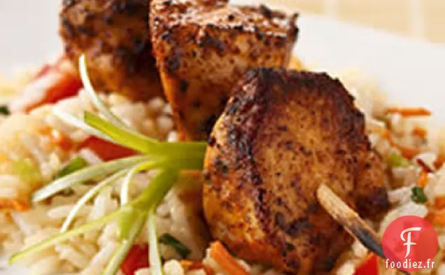 Brochettes de Poulet Tandoori
