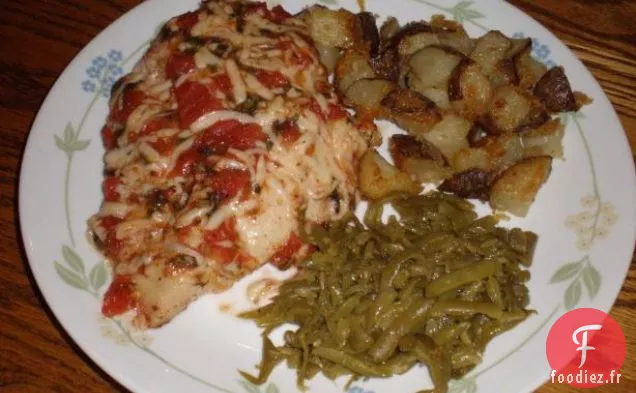 Poulet Au Fromage Et Au Vin