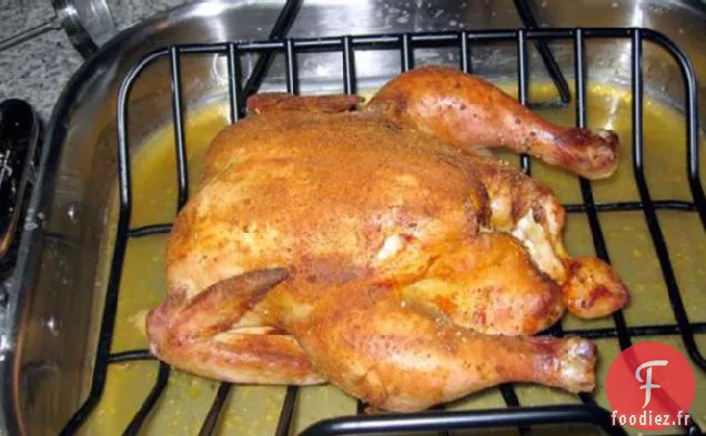 Poulet Rôti À l'Ail et aux Oignons
