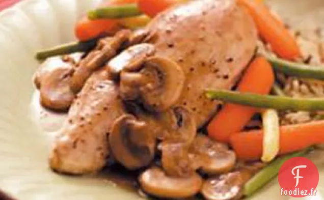 Poulet aux Champignons Au Four