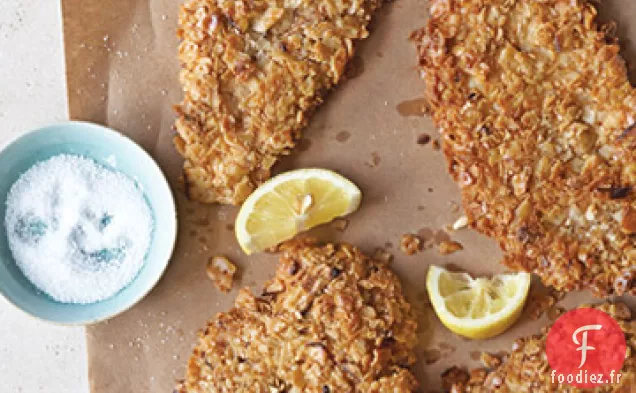 Escalopes De Poulet En Croûte de Matzo