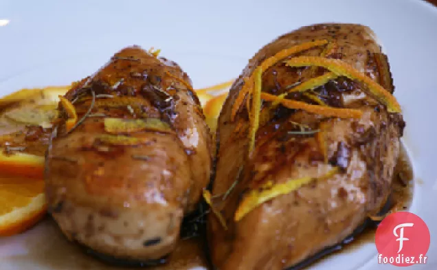 Poulet Grillé À L'Orange Aux Herbes