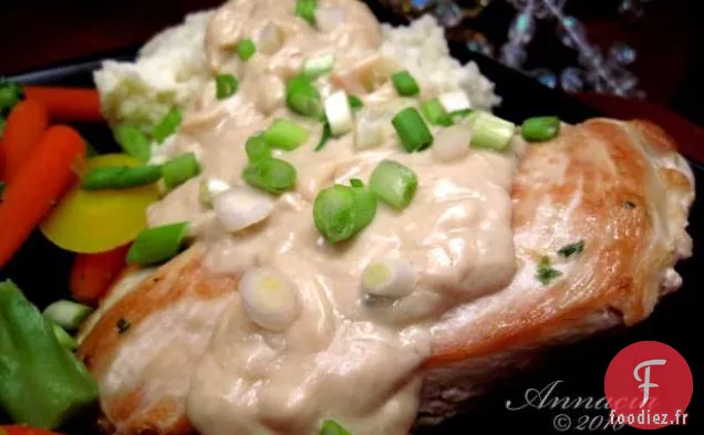 Poulet dans une Sauce à la Crème Légère